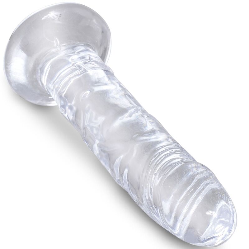 KING COCK - CLEAR PENE REALÍSTICO 15.5 CM TRANSPARENTE