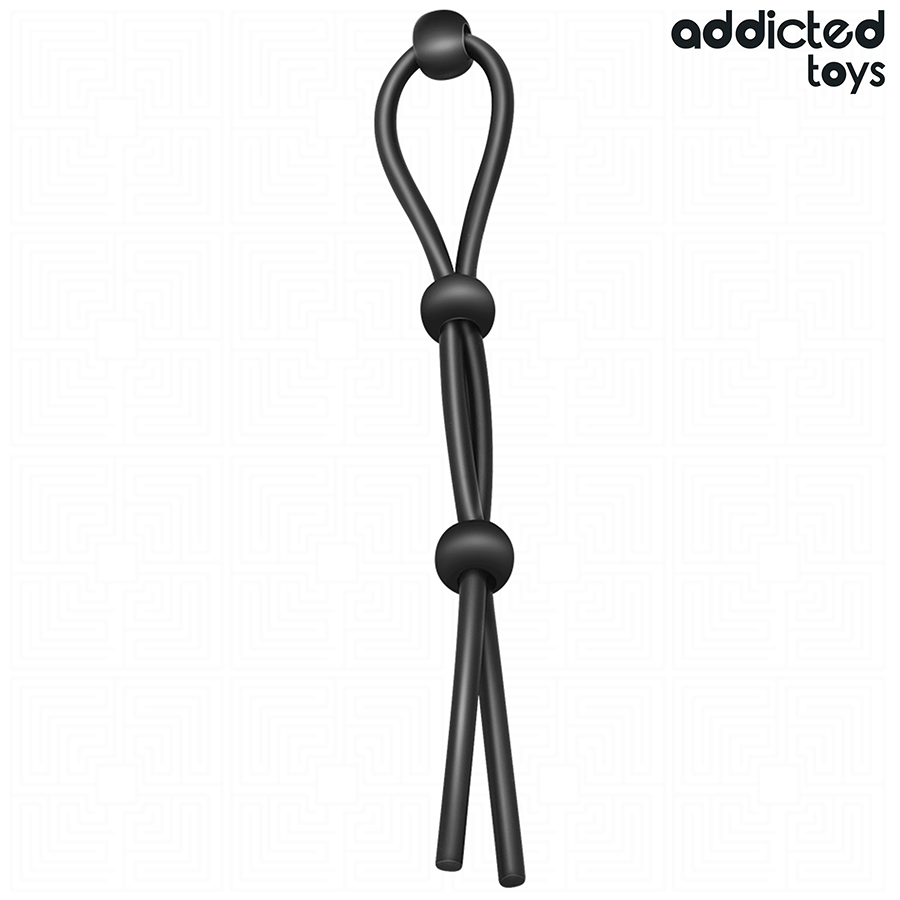 ADDICTED TOYS - CUERDA SILICONA PARA EL PENE DE LAZO TRIPLE