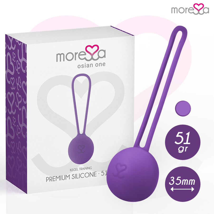 MORESSA - OSIAN ONE ENTRENAMIENTO SUELO PELVICO 51gr PREMIUM SILICONA LILA