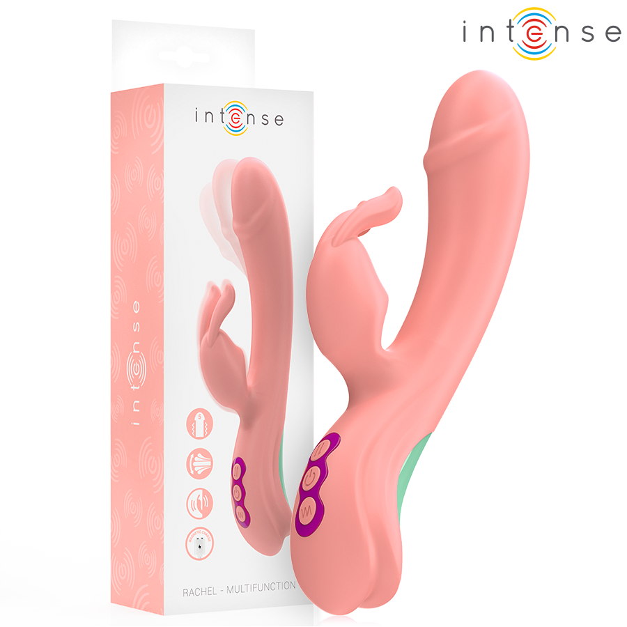 INTENSE - RACHEL VIBRADOR RABBIT 5 VIBRACIONES ROSA