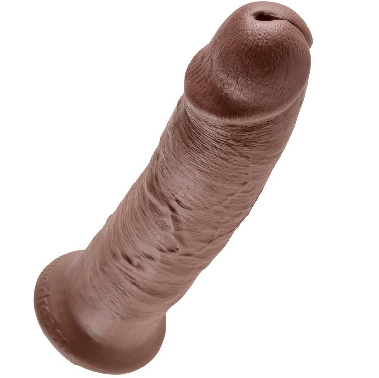 KING COCK - 10 PENE MARRÓN 25.4 CM
