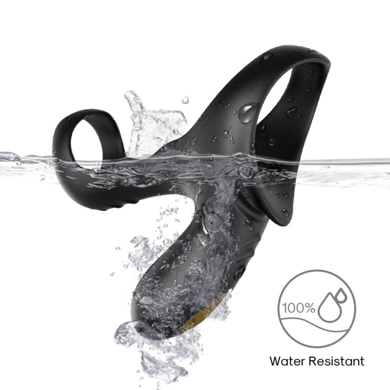 ANILLO DOBLE VIBRADOR PAREJA NEGRO ARMONY - RANGER