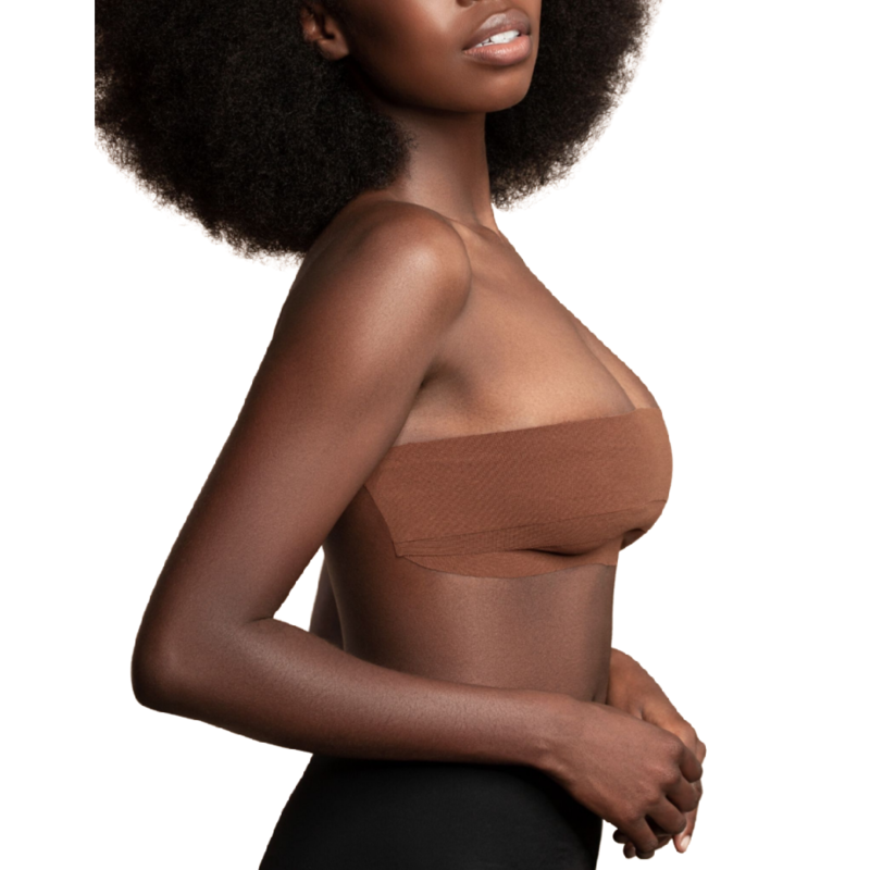 BYE-BRA - BODY CINTA 5 M X 6.5 CM + 3 PARES DE PEZONERAS MARRÓN