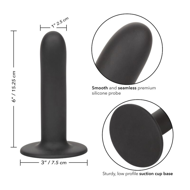 CALEXOTICS - BOUNDLESS DILDO LISO 15.25 CM COMPATIBLE CON ARNÉS