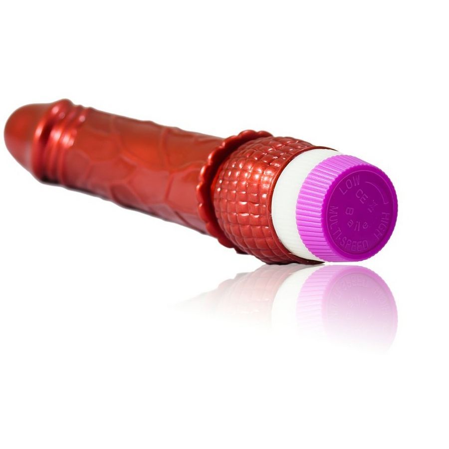 BAILE - VIBRADOR ROJO REALÍSTICO 23 CM