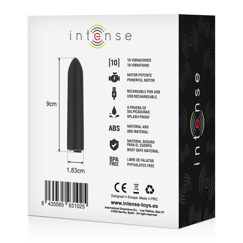 INTENSE - BALA VIBRADORA 10 MODOS VIBRACIÓN