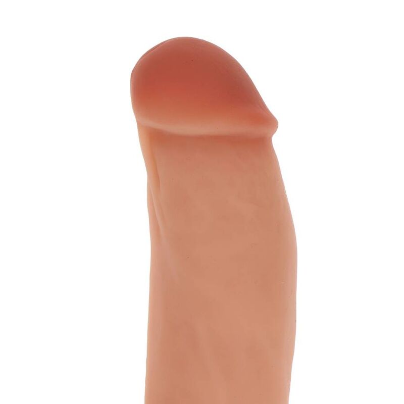 GET REAL - DILDO SILICONA 18 CM CON TESTÍCULOS NATURAL