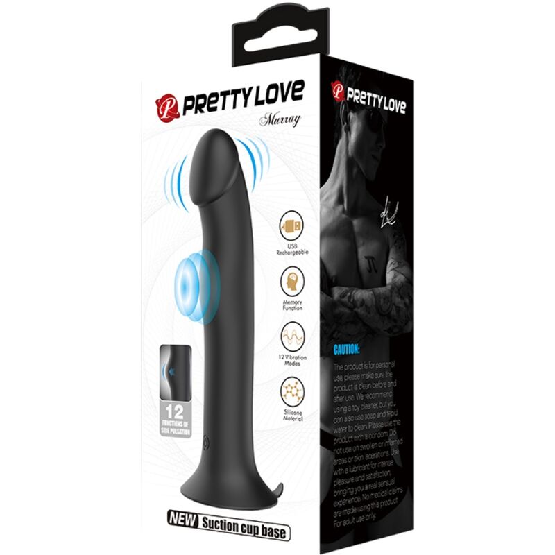 PRETTY LOVE - MURRAY VIBRADOR Y SUCCIONADOR DE CLÍTORIS NEGRO