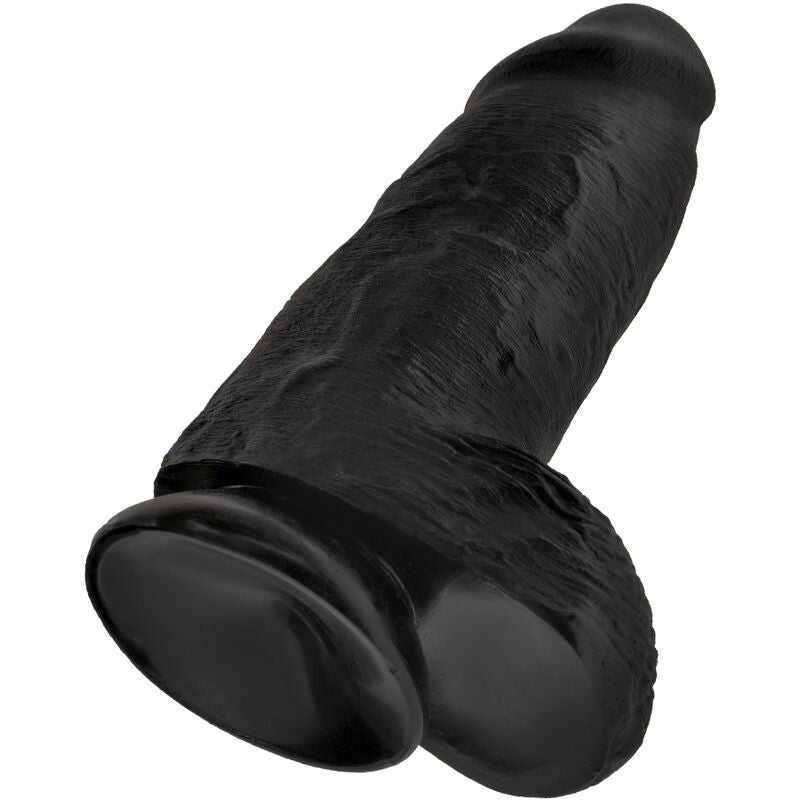 KING COCK - PENE REALÍSTICO CHUBBY 23 CM NEGRO