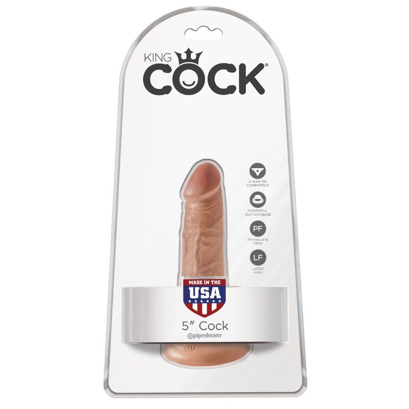 KING COCK - PENE REALÍSTICO 12 CM CARAMELO