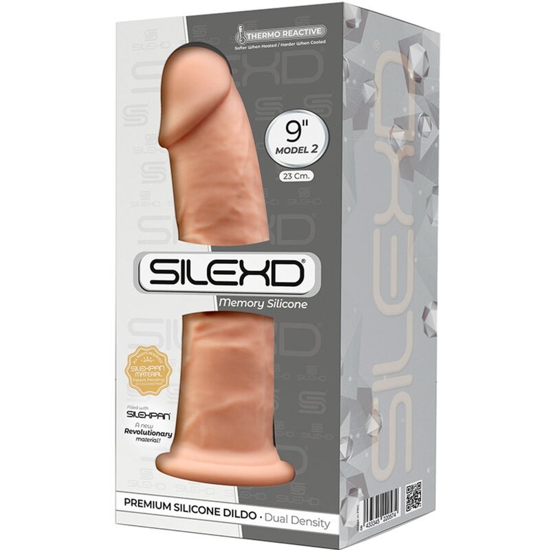 SILEXD - MODELO 2 PENE REALÍSTICO SILICONA PREMIUM SILEXPAN 23 CM