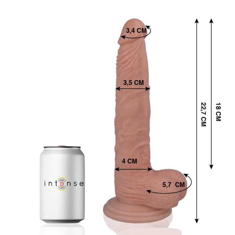 MR INTENSE - 29 PENE REALÍSTICO 22.7 CM -O- 3.5 CM