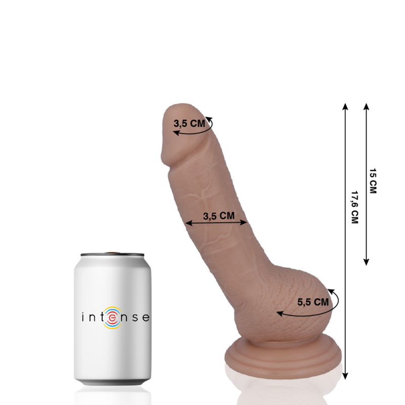 MR INTENSE - 8 PENE REALÍSTICO 17.6 CM -O- 3.5 CM