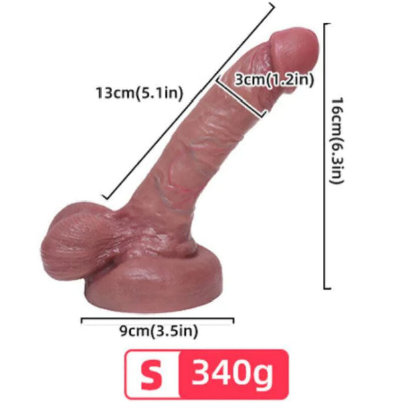 ARMONY - DILDO REALÍSTICO SILICONA LÍQUIDA 13 CM