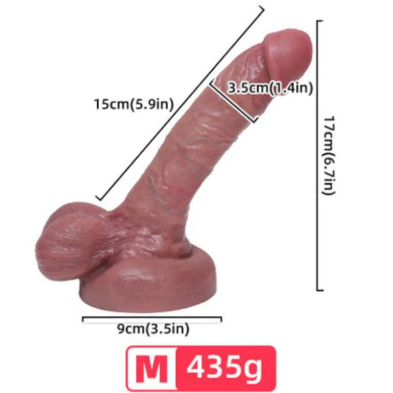 ARMONY - DILDO REALÍSTICO SILICONA LÍQUIDA 15 CM