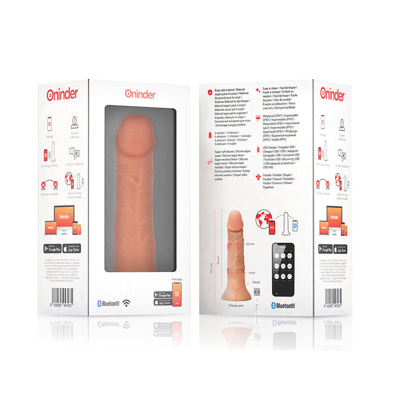 ONINDER - SMALL BOGOTÁ CYBER REALISMO VIBRACIÓN 17.5 CM -O- 4 CM - APP GRATUITA