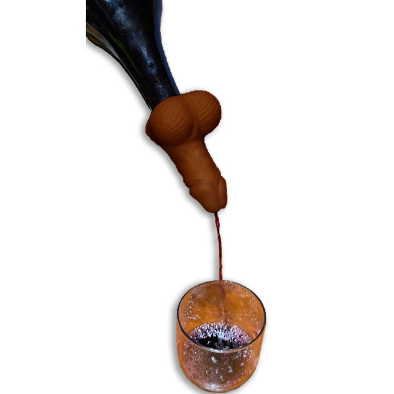 DIABLO PICANTE - DECANTADOR DE VINO FORMA PENE NEGRO