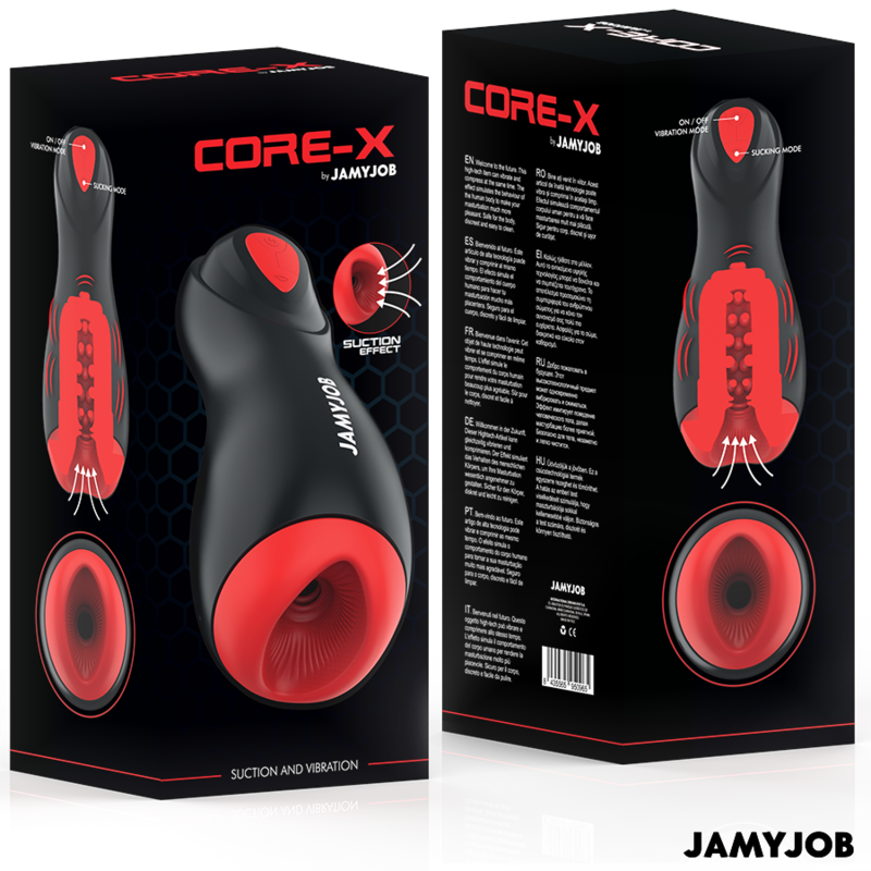 JAMYJOB - CORE-X MASTURBADOR AUTOMTICO 5 MODOS ONDAS ESTIMULADORAS Y VIBRACIÓN