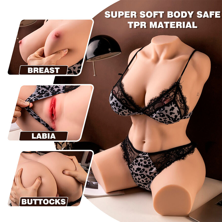XISE - MURIEL TORSO REALÍSTICO FEMENINO CON THRUSTING 55 CM