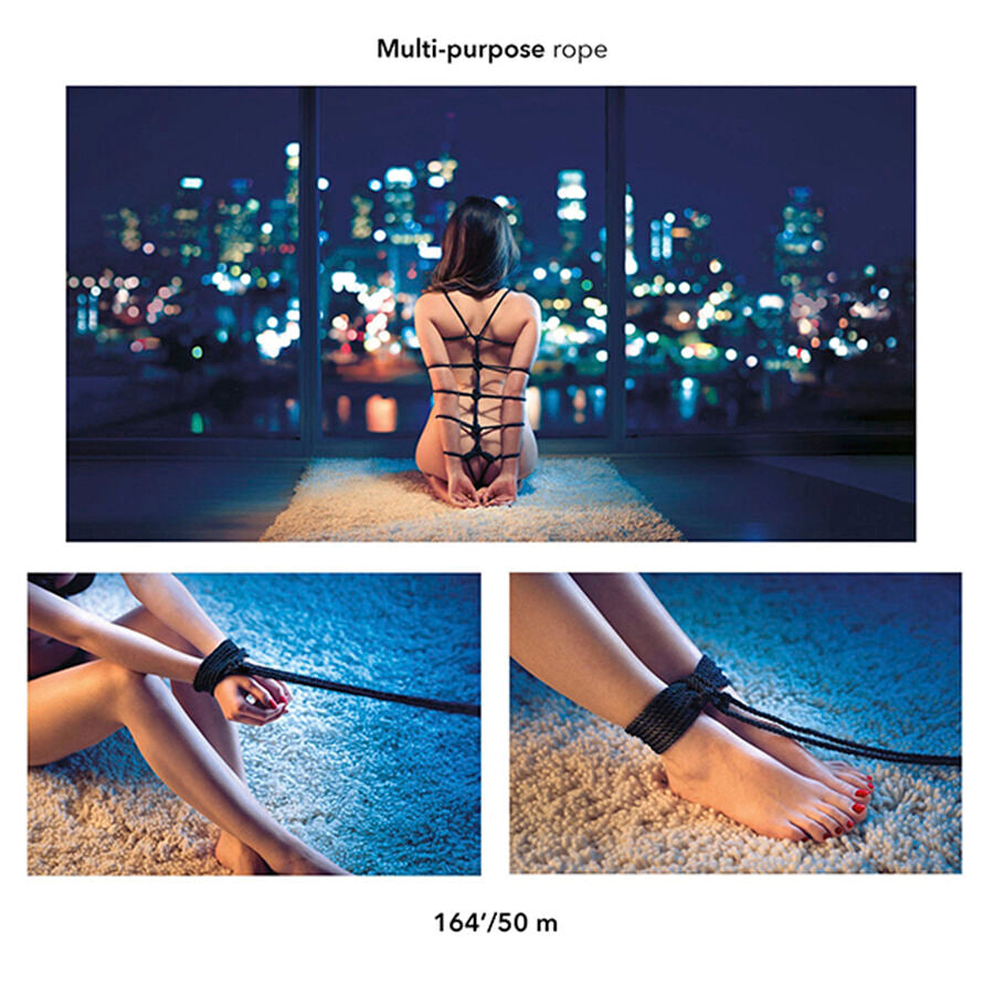 CALEXOTICS - SCANDAL CUERDA BDSM NEGRA 50 M