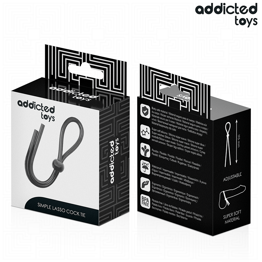 ADDICTED TOYS - CUERDA SILICONA PARA EL PENE DE LAZO SIMPLE