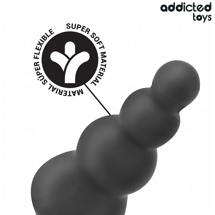 ADDICTED TOYS - PLUG ANAL CON ANILLO SILICONA MODELO 5