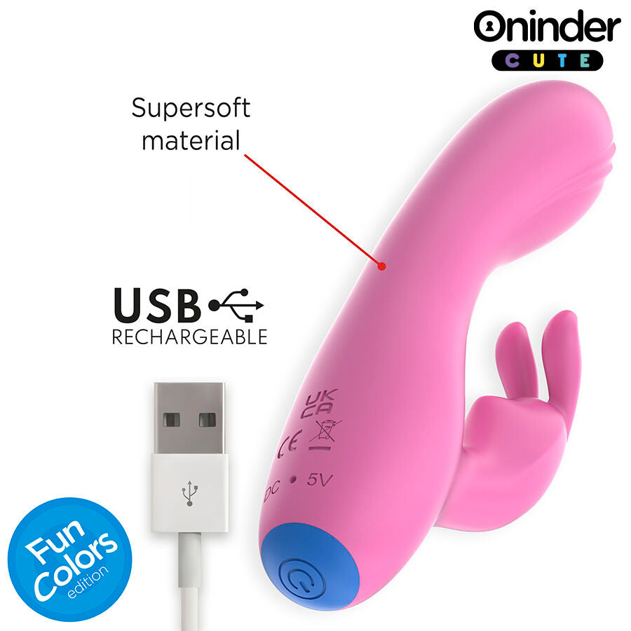 ONINDER CUTE - LOVE BUNNY VIBRADOR PUNTO G Y CLITORIS - APP MUNDIAL GRATUITA