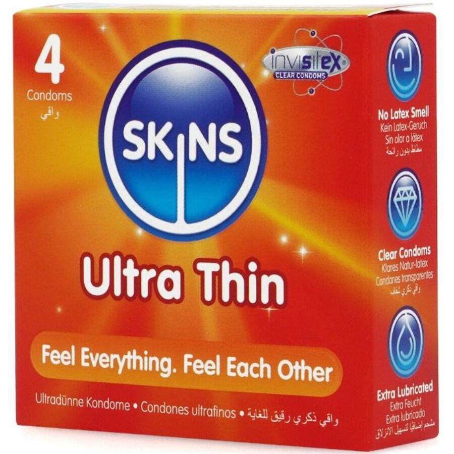 SKINS - ULTRAFINOS PRESERVATIVOS PREMIUM PACK 4