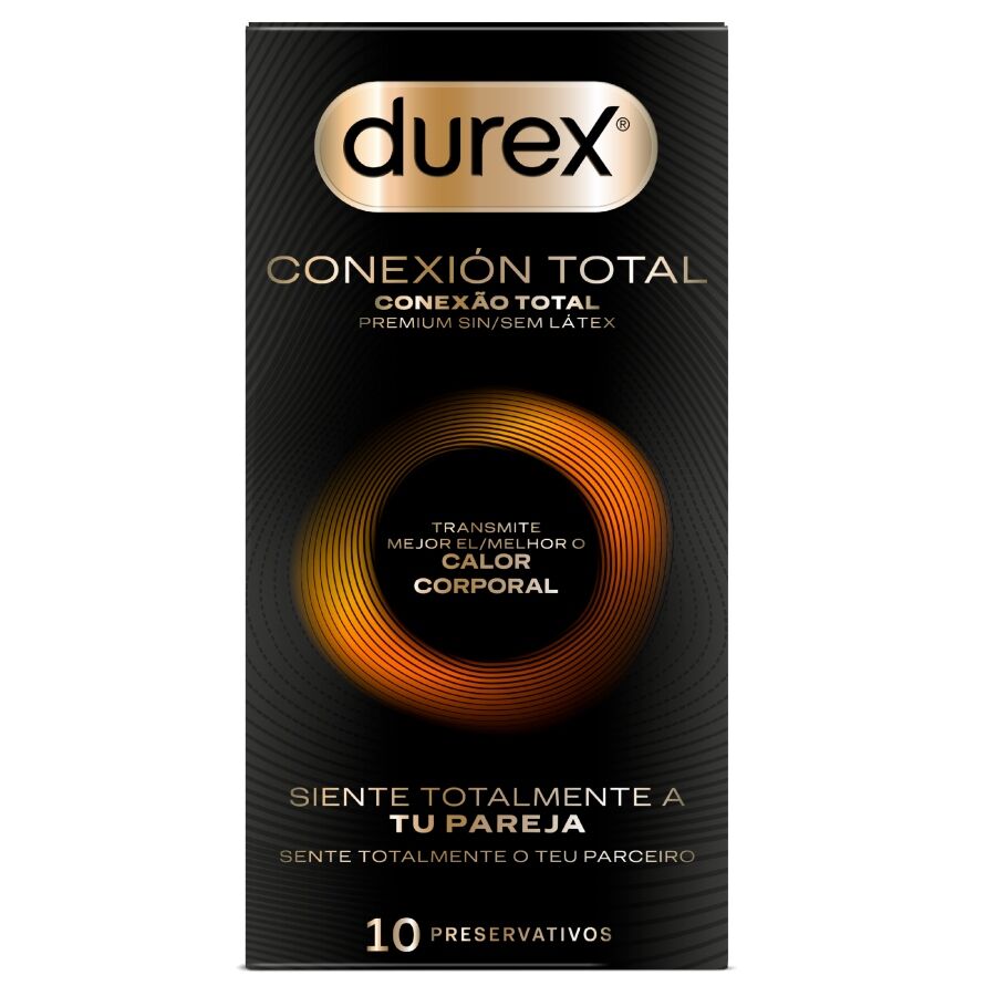 DUREX - CONEXIÓN TOTAL ULTRA FINO PLUS SIN LÁTEX 10 UNIDADES