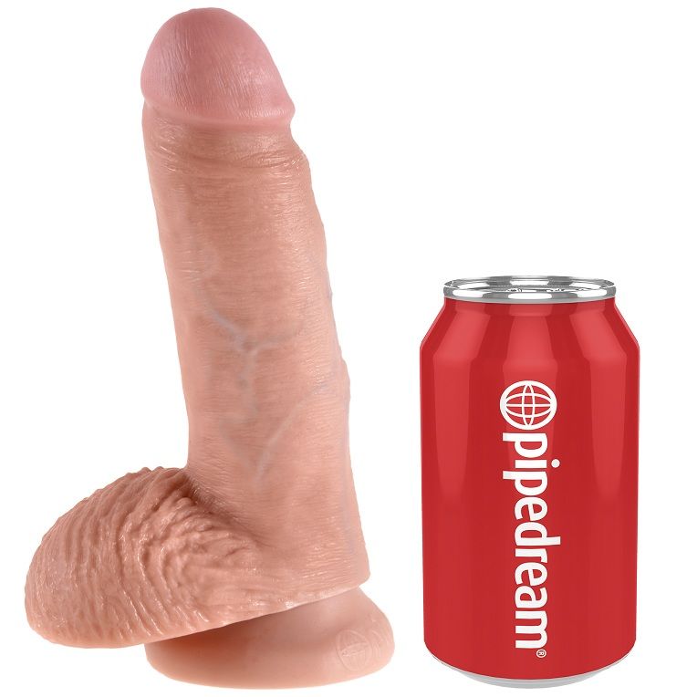 KING COCK - 7 PENE REALÍSTICO NATURAL 17.8 CM