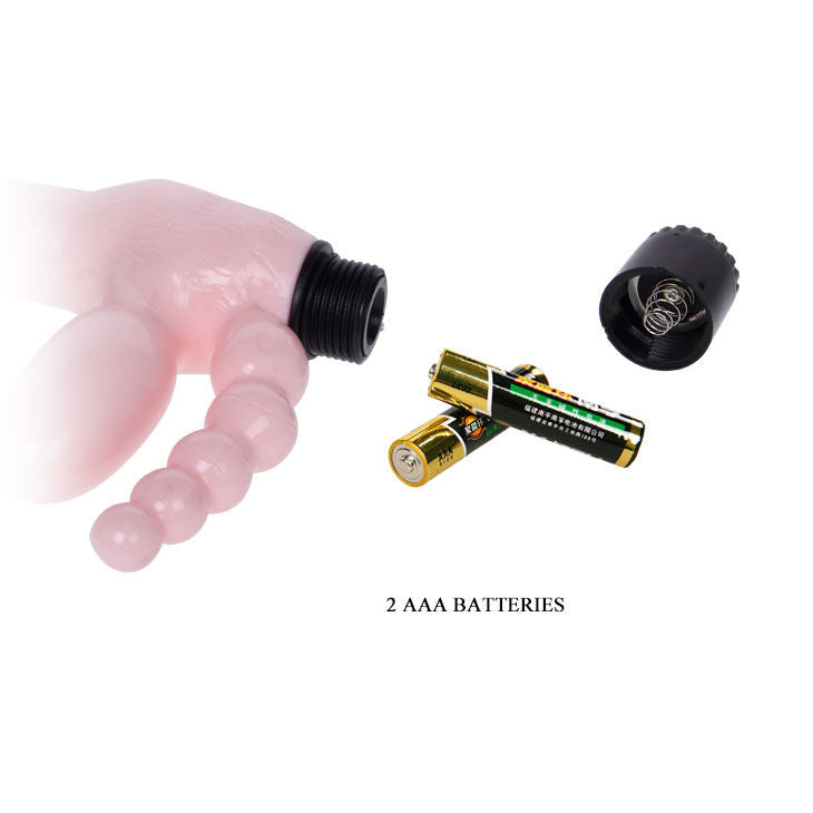 BAILE - ARNÉS SIN CUERDA TPR CON VIBRACIÓN Y ESTIMULACION ANAL 25.4 CM