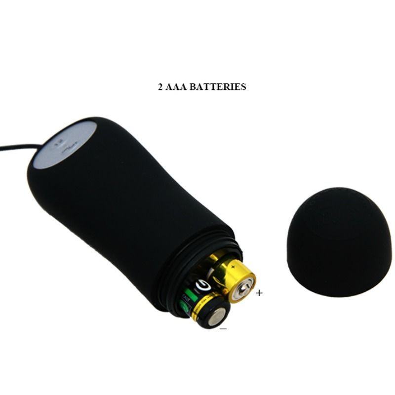 PRETTY LOVE - PLUG ANAL SILICONA FORMA ANCLA 12 MODOS VIBRACIÓN NEGRO