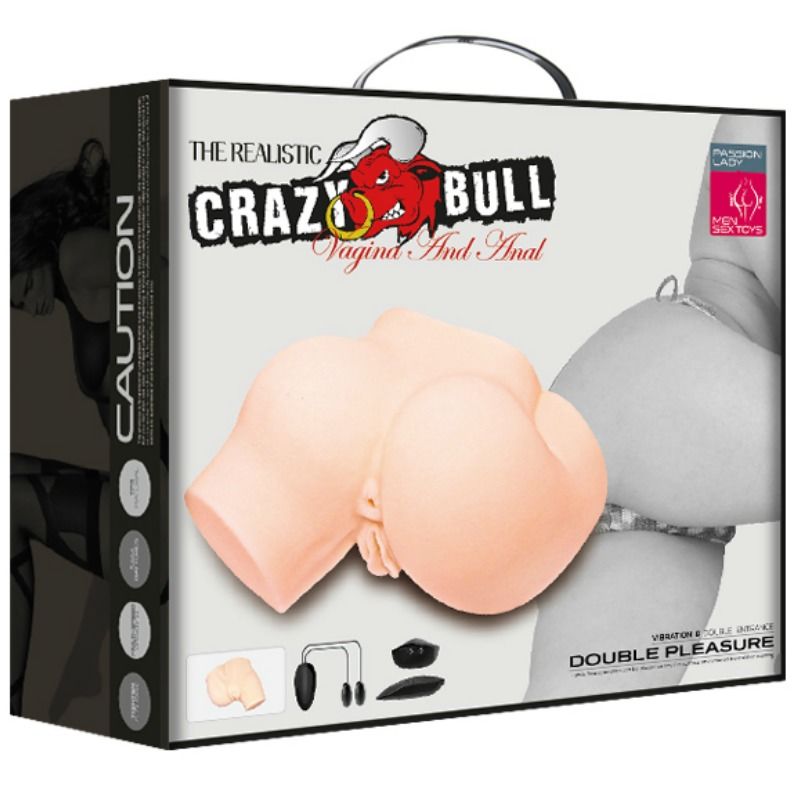 CRAZY BULL - TRASERO CON VAGINA Y ANO REALÍSTICOS Y VIBRACIÓN