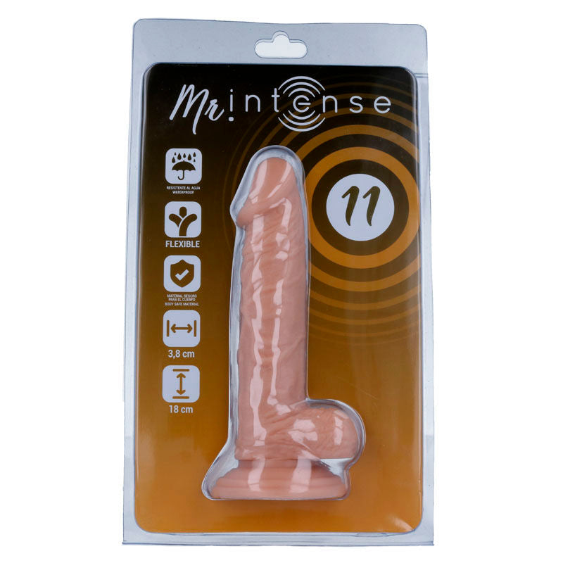 MR INTENSE - 11 PENE REALÍSTICO 18 CM -O- 3.8 CM