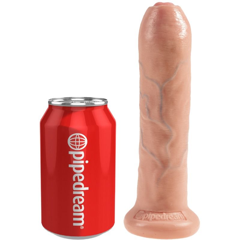 KING COCK - DILDO REALÍSTICO UNCUT NATURAL 21 CM