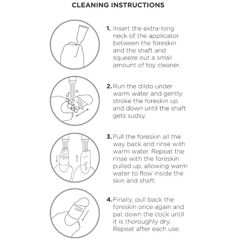 KING COCK - DILDO REALÍSTICO UNCUT NATURAL 15 CM