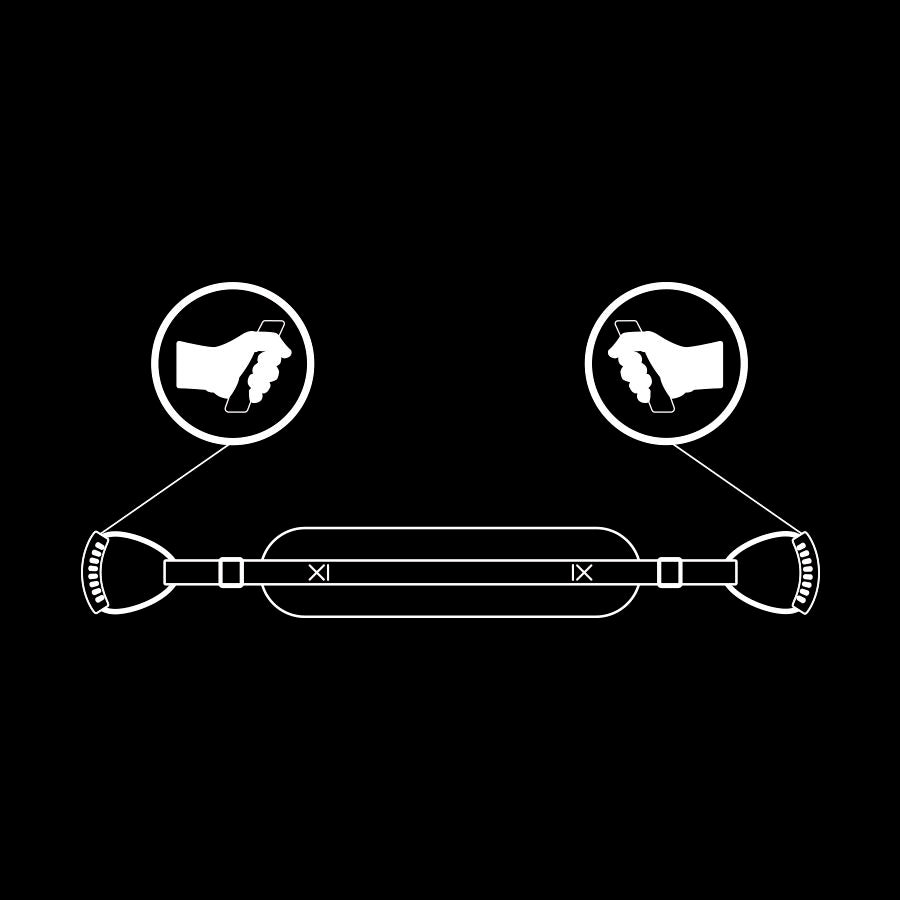 FETISH SUBMISSIVE - ARNÉS PARA HACERLO ESTILO PERRITO CON FORRO DE NEOPRENO