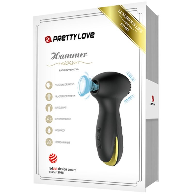 PRETTY LOVE - SMART HAMMER VIBRACIÓN Y SUCCIONADOR