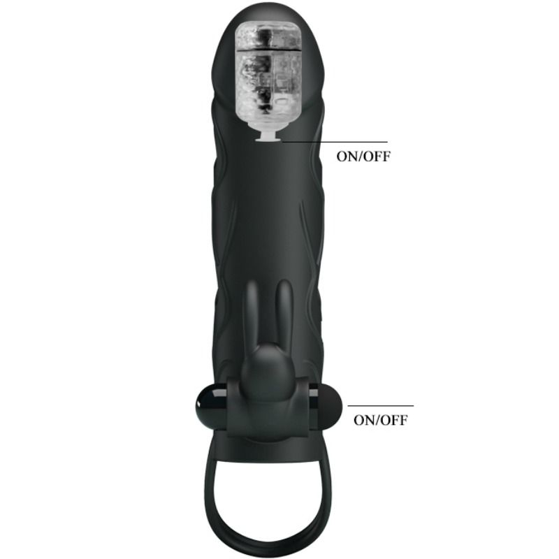 PRETTY LOVE - FUNDA SILICONA CON VIBRACIÓN 14 CM 2.0