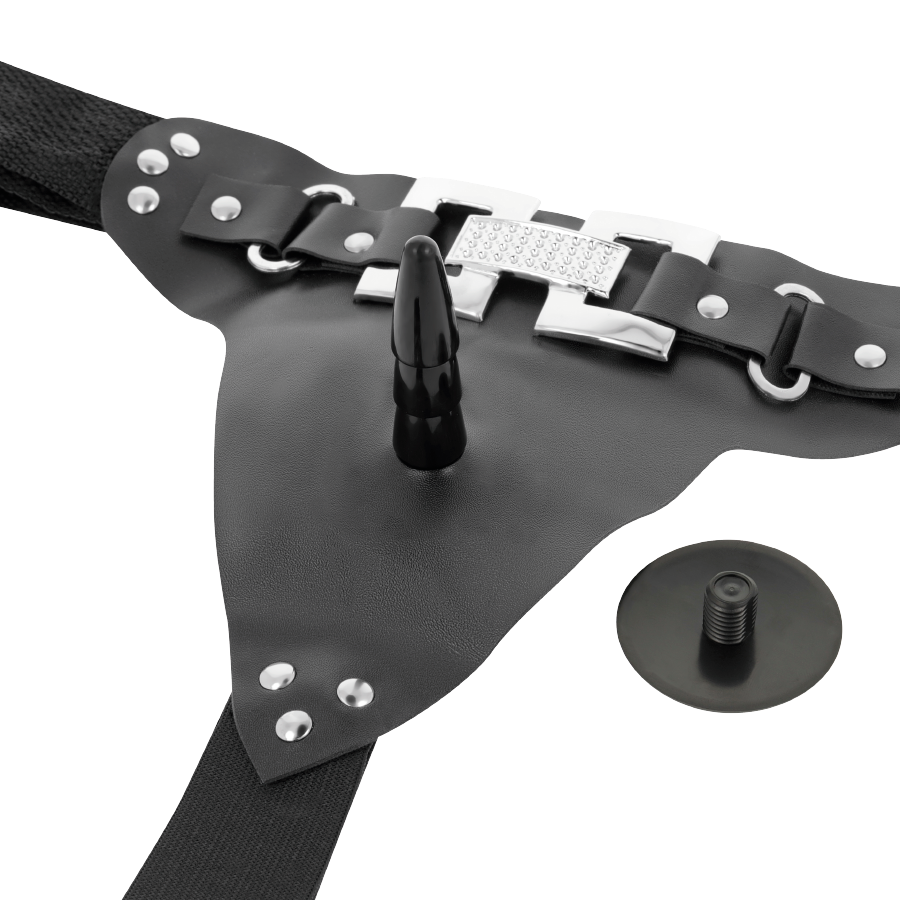 HARNESS ATTRACTION - ARNÉS DELUXE CON VIBRACIÓN REALÍSTICO 18 CM -O- 4.5 CM