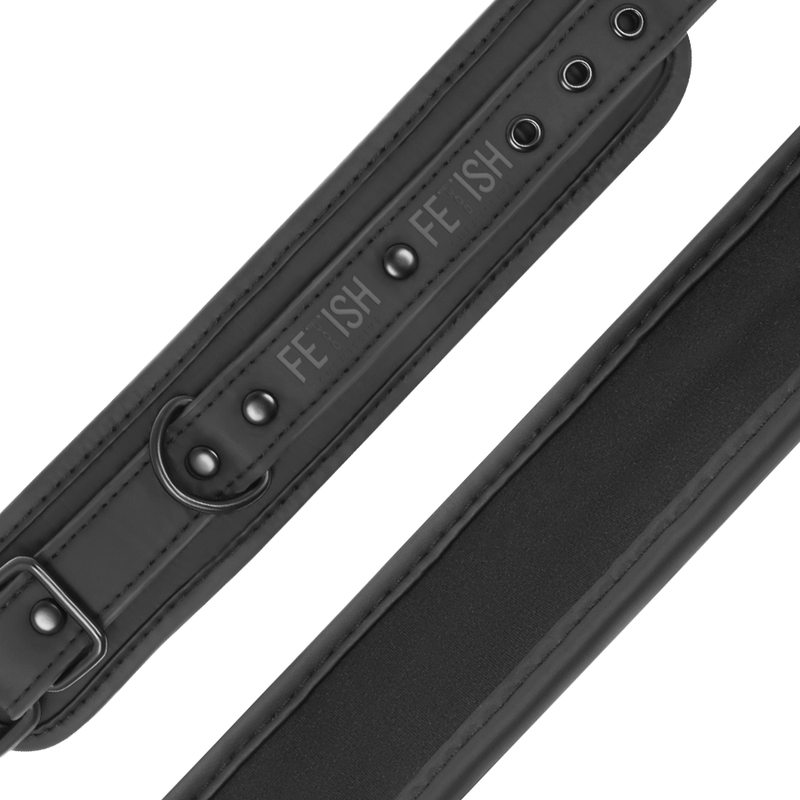 FETISH SUBMISSIVE - ESPOSAS TOBILLOS CUERO VEGANO CON FORRO DE NEOPRENO