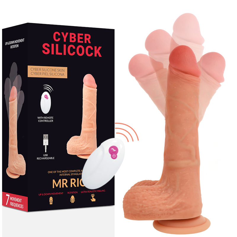 CYBER SILICOCK - REALÍSTICO CONTROL REMOTO MR RICK 20.9 CM -O- 4 CM